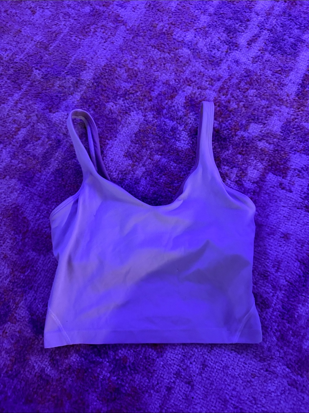 lululemon athletica Lavender Scoop Neck Tank Top